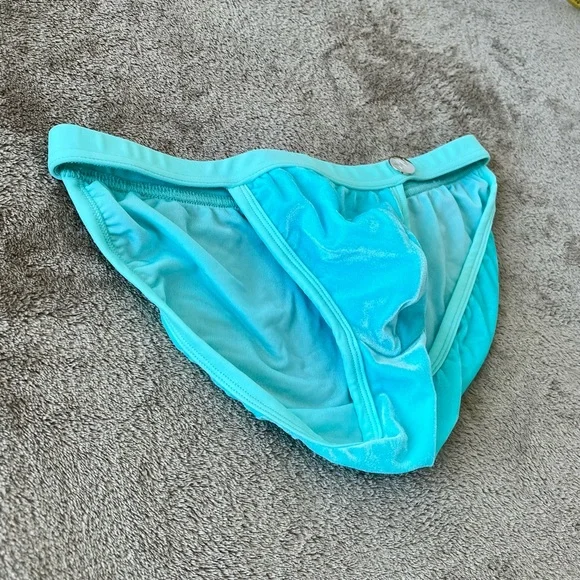 Mint Men’s Swim Brief - Low-Rise Pouch Support, Smooth velvet feel, large - Picture 4 of 7